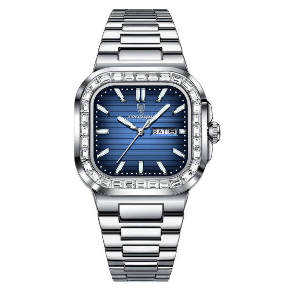 Double Calendar Men's Watch Diamond - Image 5