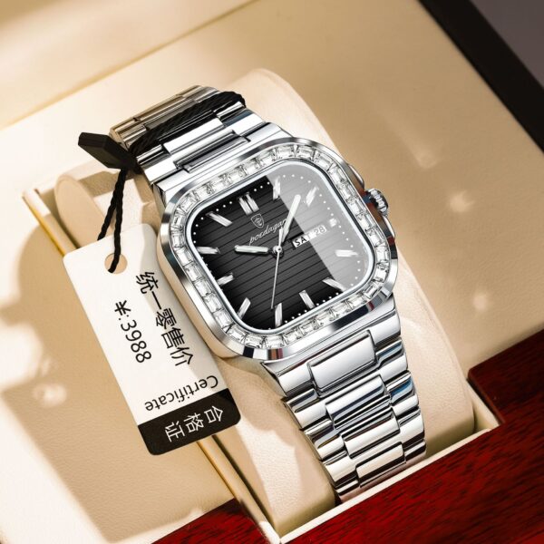 Double Calendar Men's Watch Diamond - Image 7