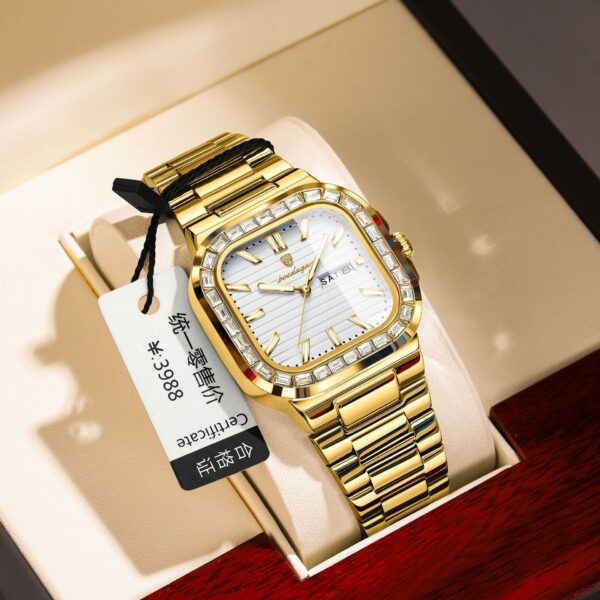 Double Calendar Men's Watch Diamond - Image 10