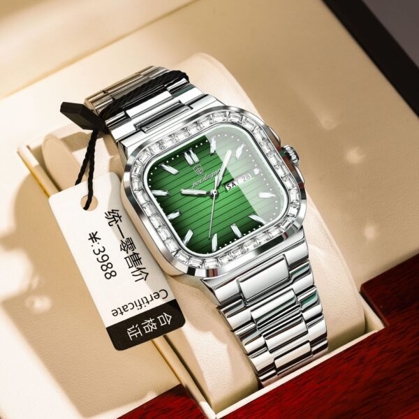 Double Calendar Men's Watch Diamond - Image 8