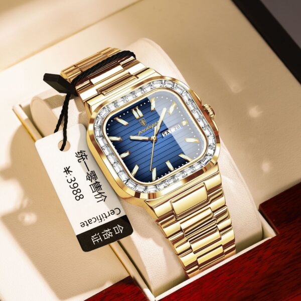 Double Calendar Men's Watch Diamond - Image 9