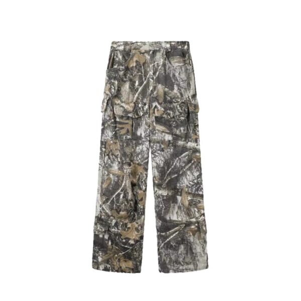 Distressed Camouflage Pants Wide Leg Loose Straight Cargo Pants - Image 5